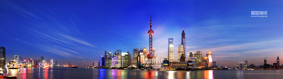 上海陆家嘴建筑群全景接片 上海陆家嘴建筑群全景接片